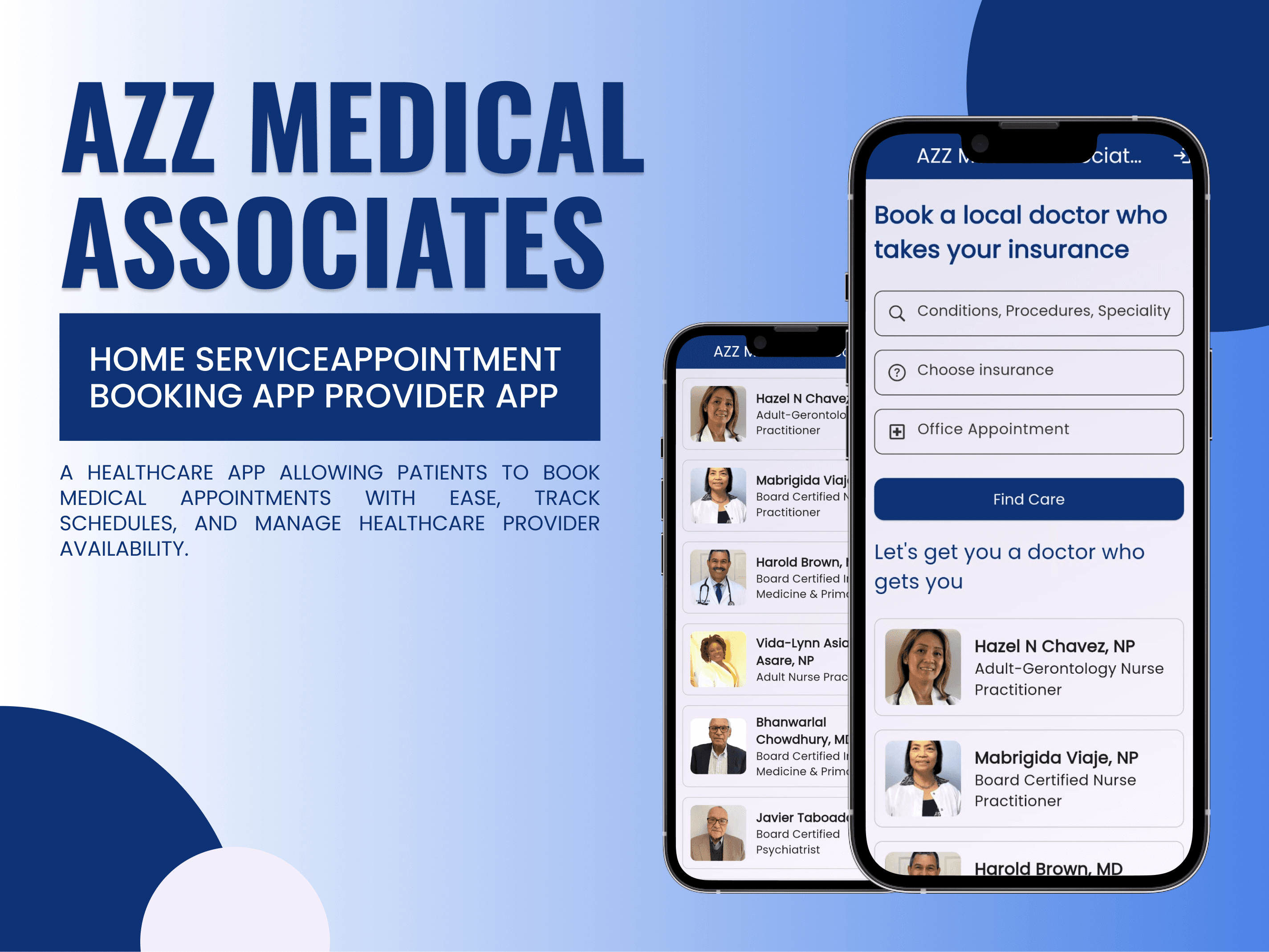 Mobile app for medical appointments.