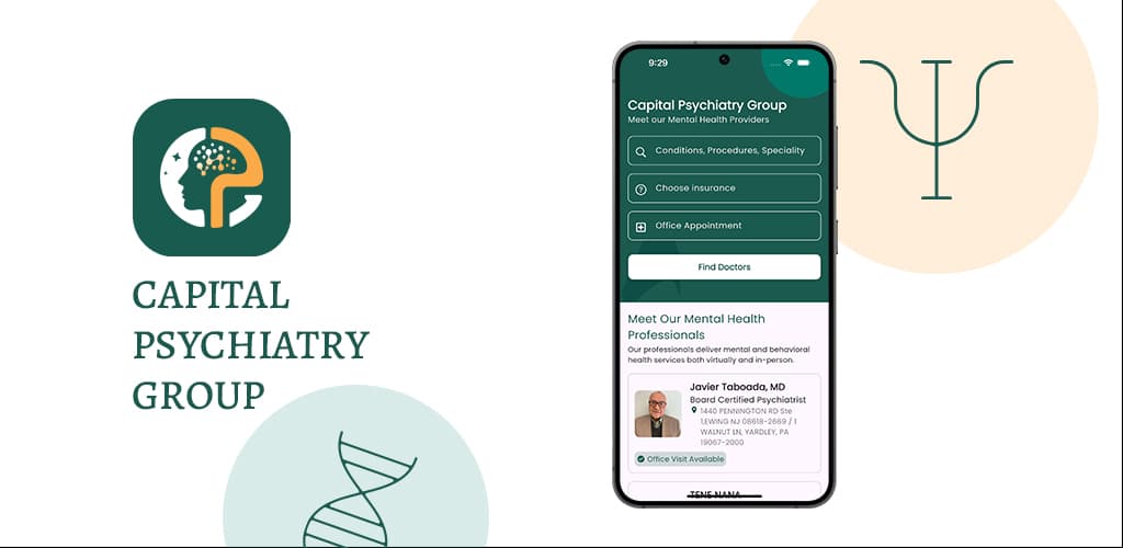 Capital Psychiatry Group Telehealth Mobile App